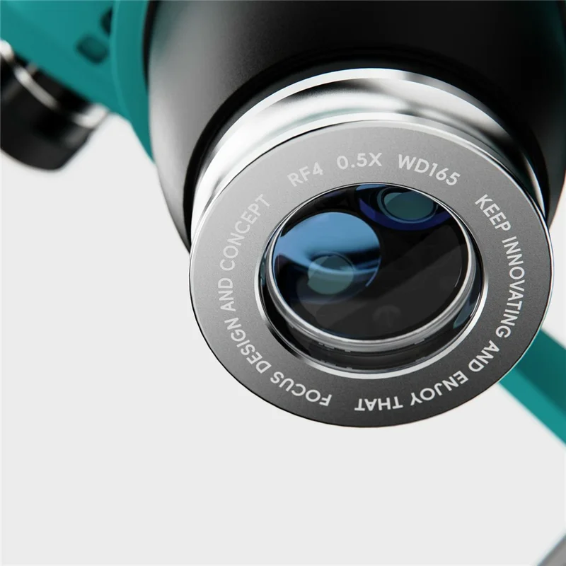 Lente Objetivo Auxiliar RF4 0.5X para Microscopio WD165 Lente Barlow para Trabajo de Precisión