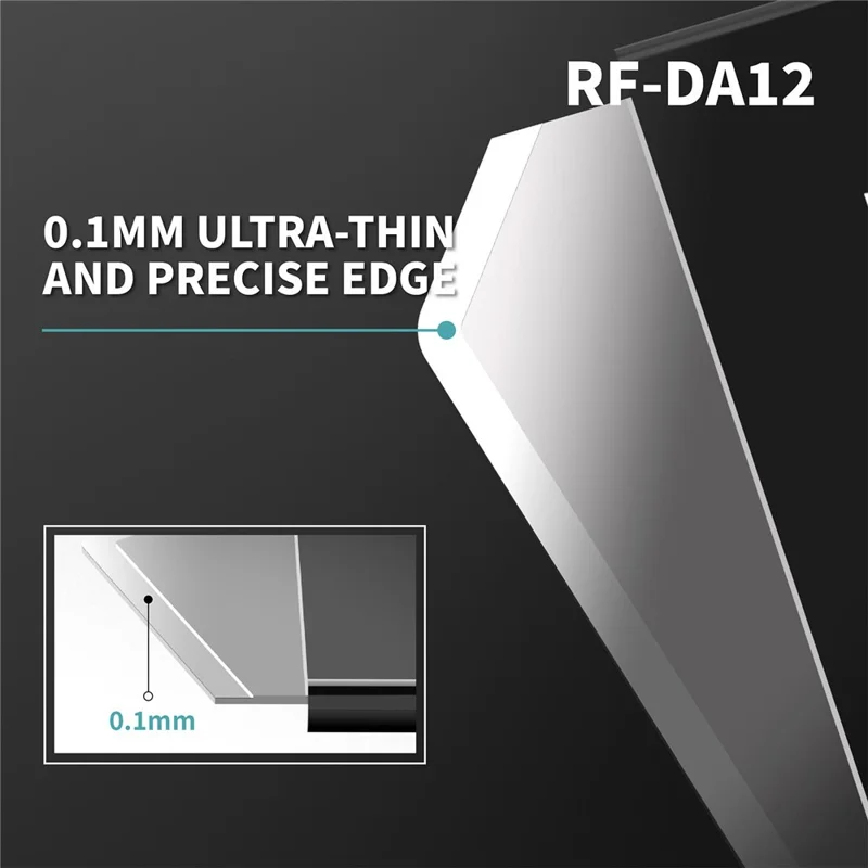 RF4 RF-DA12 4Pcs Phone Disassembly Blades 0.1mm Ultra Thin Repair Tools for Screen Opening PCB Rework