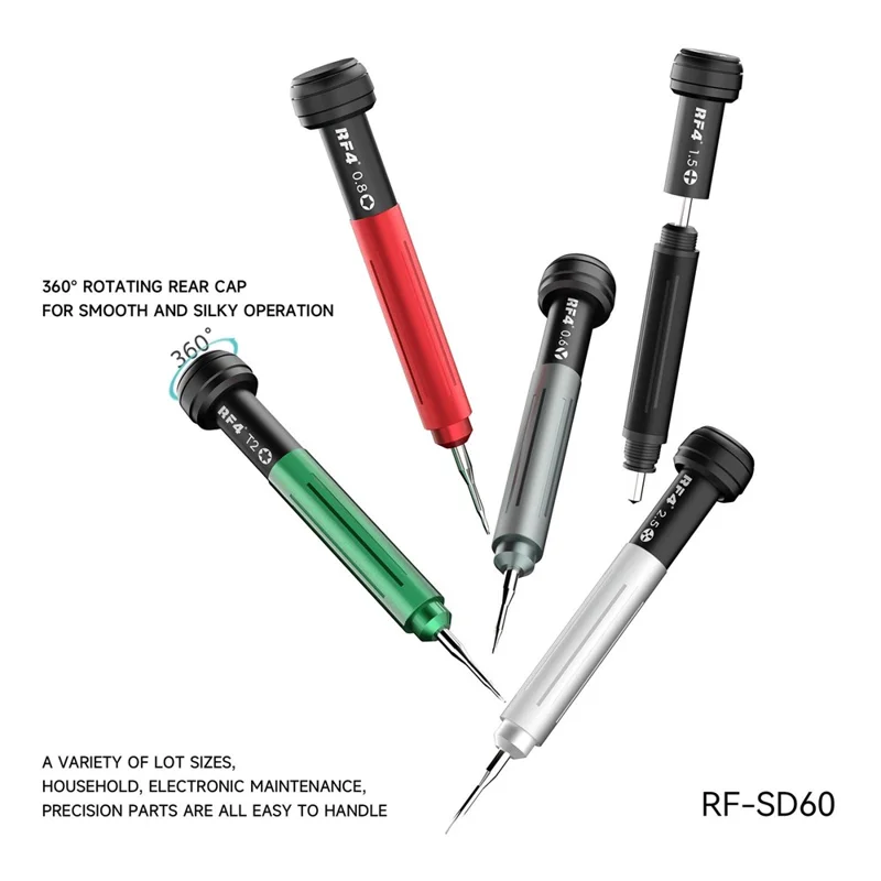 RF4 RF-SD60 5 in 1 Phone Repair Screwdriver Set Glass Breaker Pen for Mobile