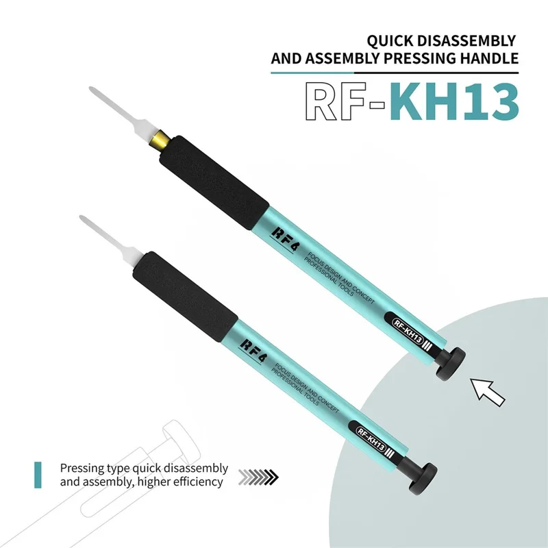 RF4 RF-KH13 Quick Release Press Handle Aluminum Alloy Scraper Tool for PCB Repair
