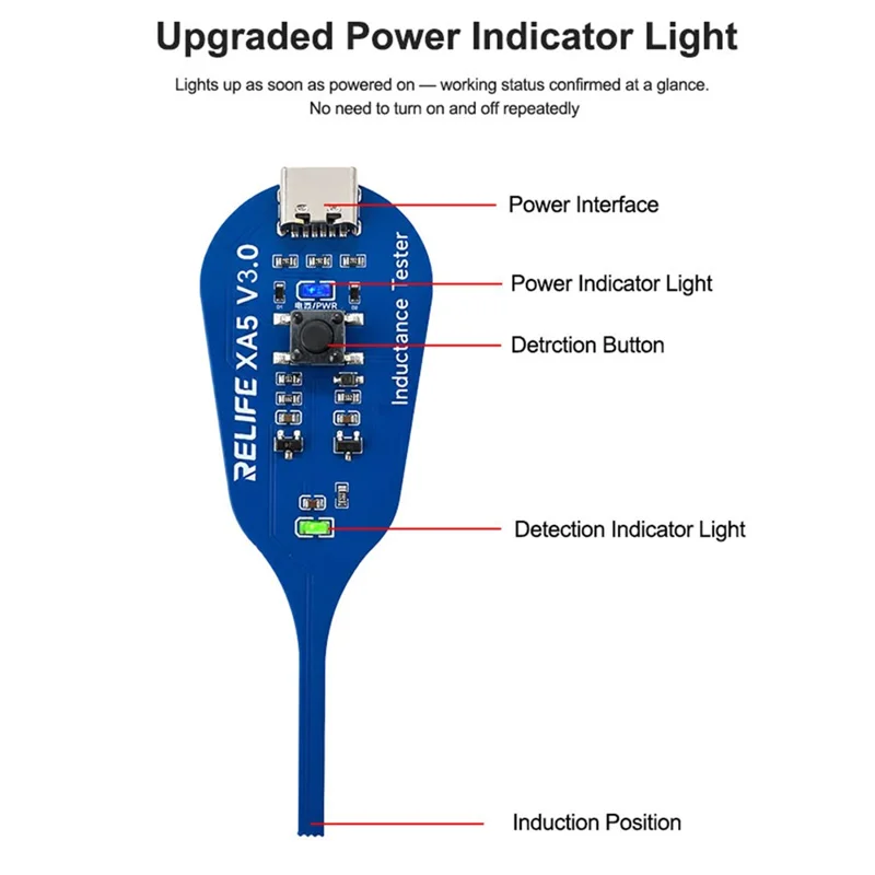 RELIFE XA5 V3.0 Inductance Multifunction Tester Electromagnetic Induction Fault Detector