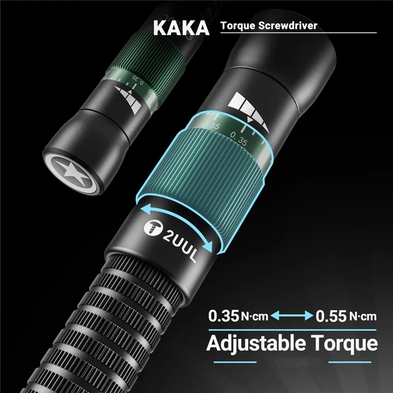 2UUL KAKA 0.35-0.55 N·cm Torque Screwdriver Magnetic Tip Screwdriver for iPhone 17 Series 4IP