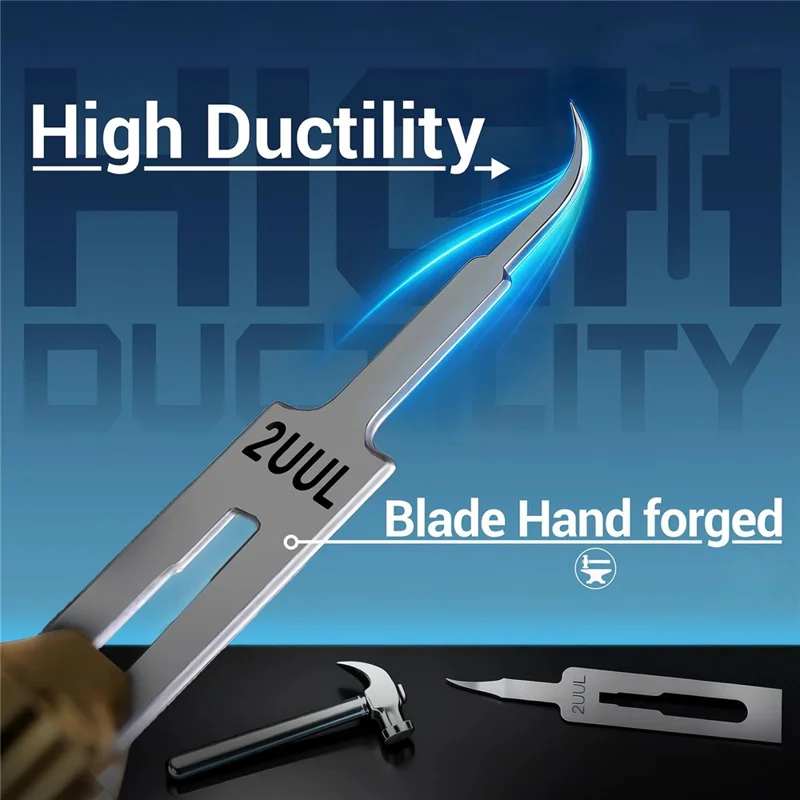 2UUL BL01 4Pcs MicroFix Hook Blades Hand Forged Adhesive Scraper Tool for Phone PCB Underfill Clean