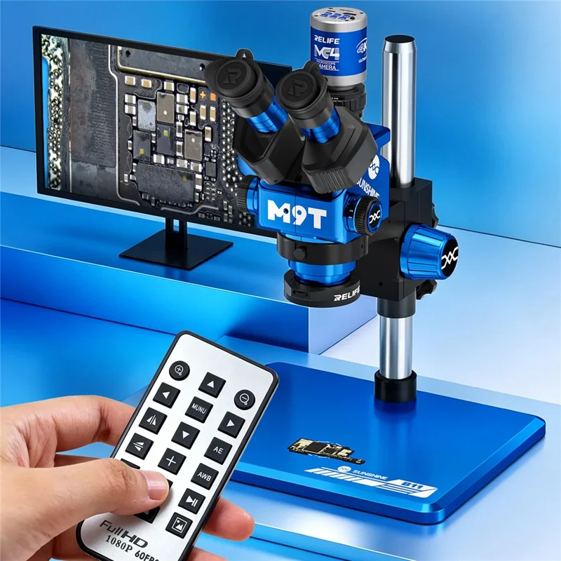 RELIFE MC4 Caméra de Microscope 4K 8MP Double Interface HD C-mount Caméras Industrielles