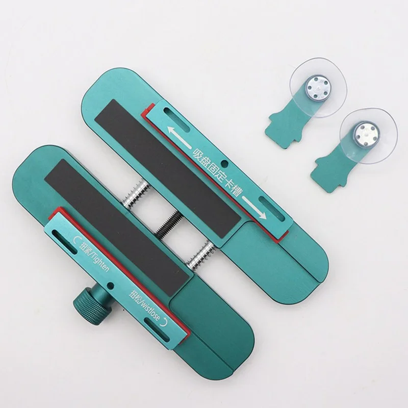 002 Phone Screen Repair Clamp Suction Cup Aluminum Alloy Side Clamp Fixture