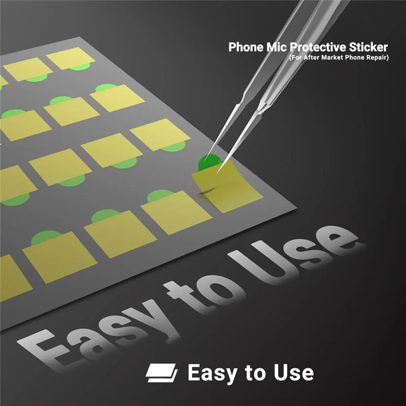 2UUL DA32 500 Pièces Autocollant de Protection pour Micro de Téléphone Résistant à la Chaleur Sans Résidu pour Réparation de Téléphone