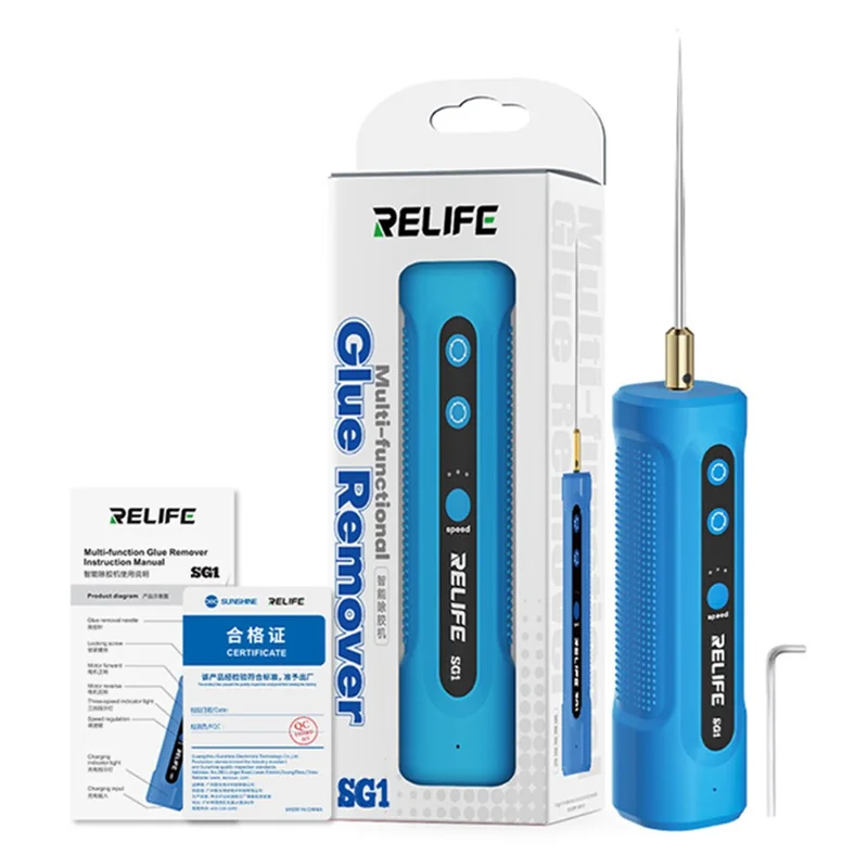 RELIFE SG1 Smart Glue Remover 3-Speed Adjustable Forward Reverse Type-C Charging for Screen Repair