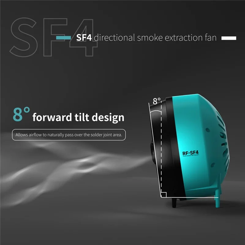 RF4 RF-SF4 Directional Smoke Extraction Fan 12cm Exhaust Fan for Soldering Electronics Repair