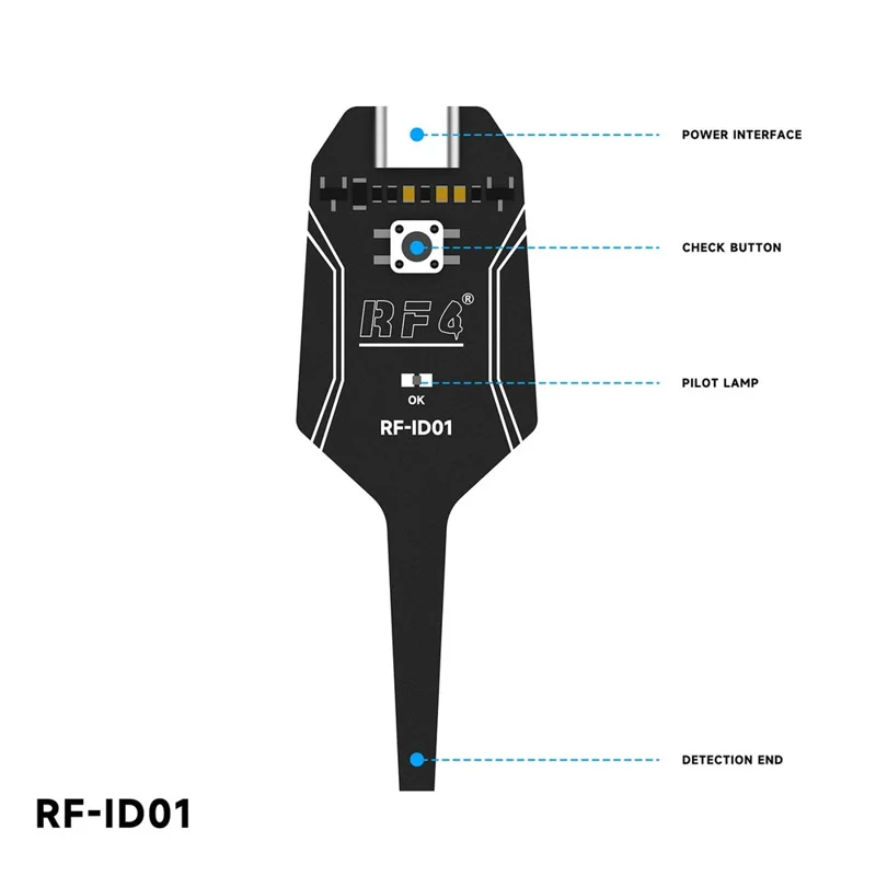 RF4 RF-ID01 Induktansmätare Högpresterande Elektromagnetisk Felsökningsverktyg