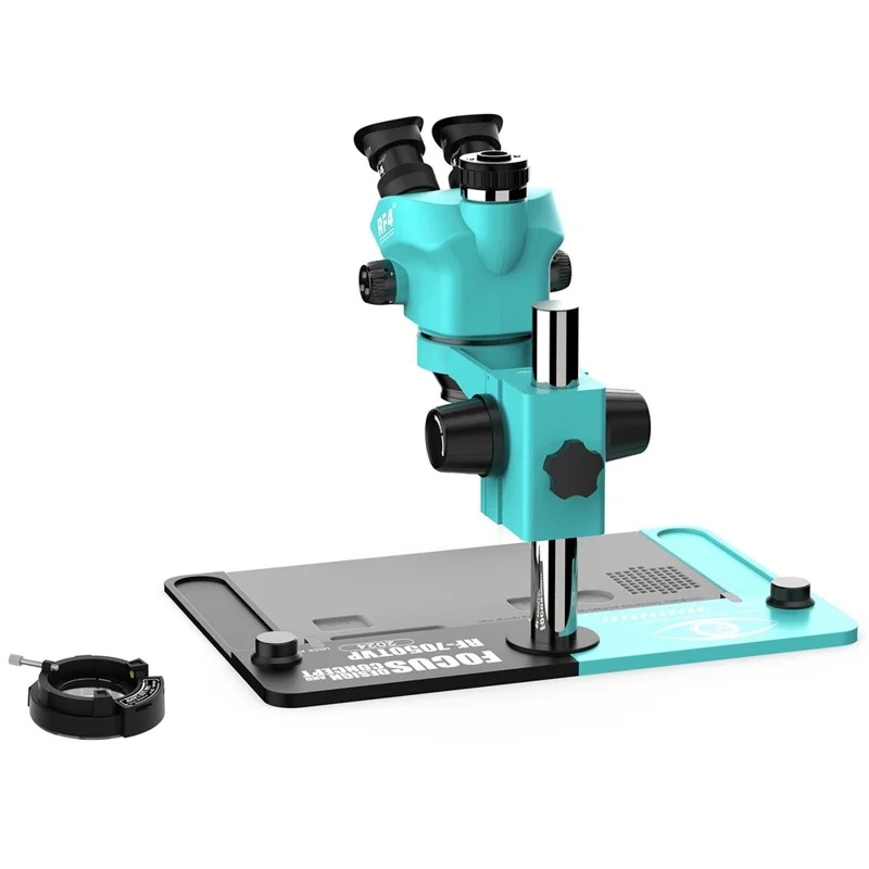 RF4 RF-7050TVP Trinocular Stereo Microscope 7X-50X Zoom Phone PCB Welding Instrument