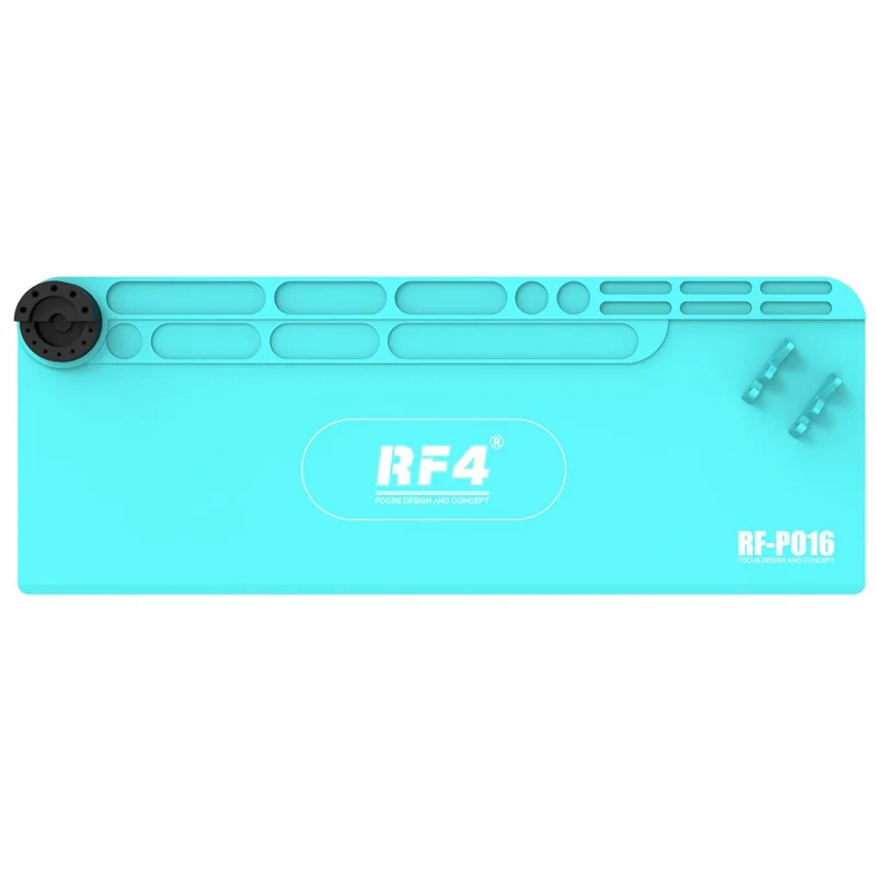 RF4 RF-PO16 Silikon-Wartungsmatte, hitzebeständige Matte mit Ablagefach für die Reparatur und zum Löten