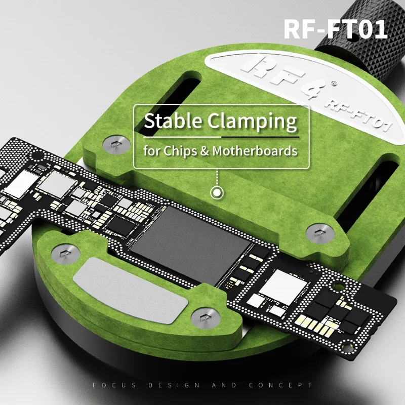 RF4 RF-FT01 2 in 1 Mini Clamping and Sharpening Fixture for Chip Motherboard Repair Tool