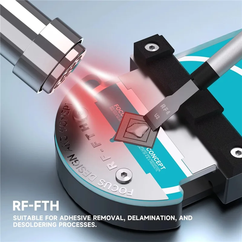 RF4 RF-FTH Rotary Repair Fixture Dual-Size Adjustable PCB Holder for Glue Removal