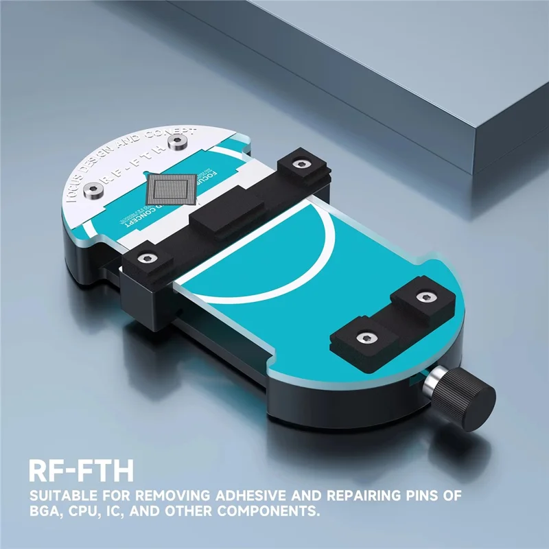 RF4 RF-FTH Rotary Repair Fixture Dual-Size Adjustable PCB Holder for Glue Removal