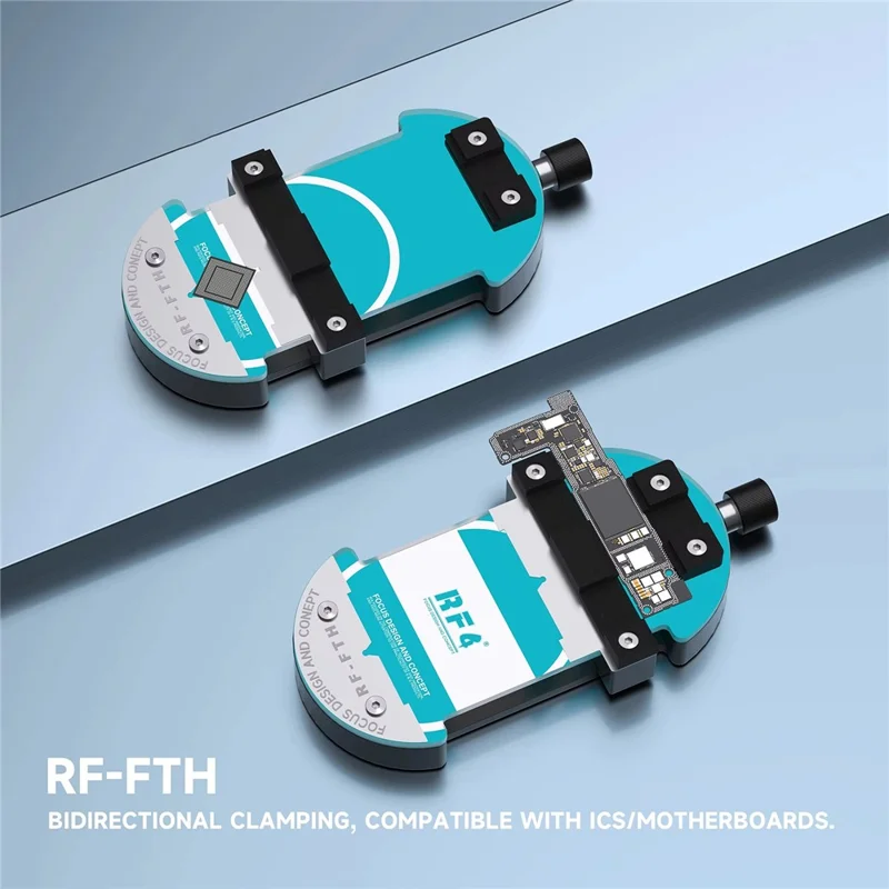 RF4 RF-FTH Rotary Repair Fixture Dual-Size Adjustable PCB Holder for Glue Removal