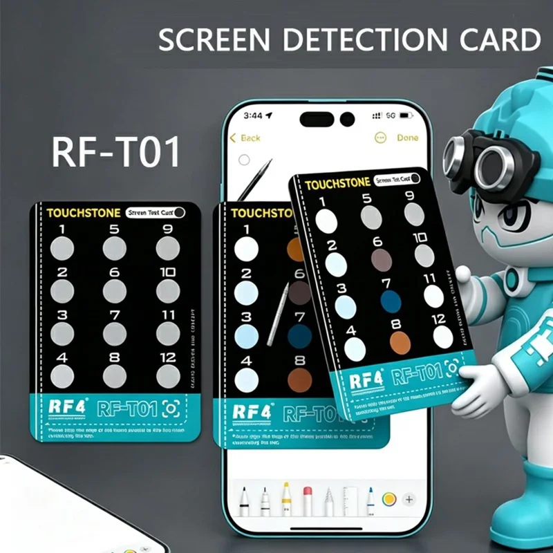 Cartão de Teste de Ecrã RF4 RF-T01 para Ferramenta de Teste sem Desmontagem de Ecrãs Apple FOG