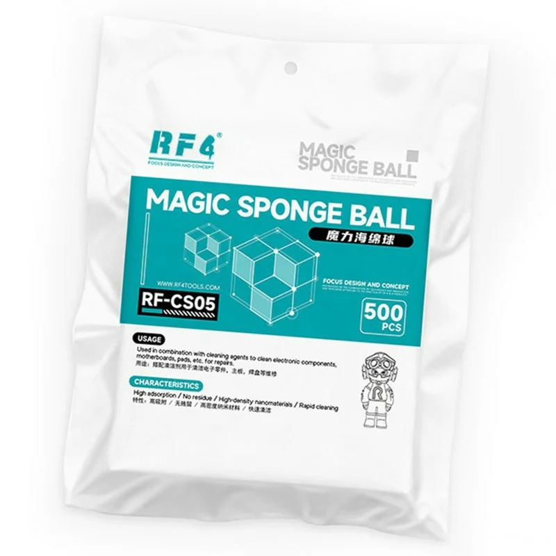 RF4 RF-CS05 Cleaning Sponge High-Density Magi Nano Sponge Balls for Soldering Iron