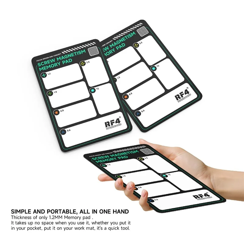 RF4 RF-MP21 Screw Memory Pad 6-Zone 90mm x 135mm Mat for Phone Computer Tablet Repair