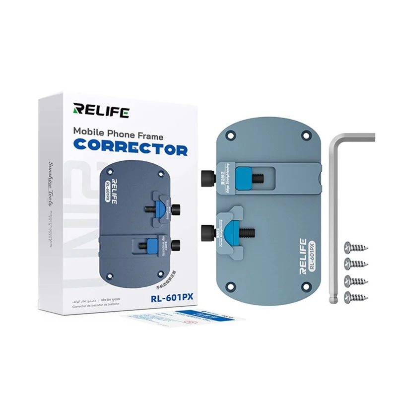 RELIFE RL-601PX Dual-Station Frame Corrector 7075 Aluminum Extended Clamp for iPhone Frame Dent Ding Bend Repair