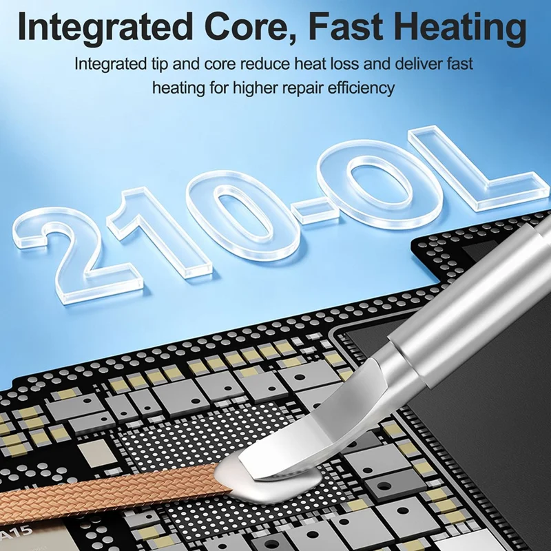 RELIFE 210-OL Curved Soldering Tip Multi-Layer Plated Fast Heating for FPC Cable Repair