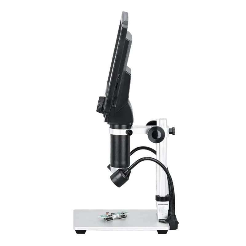 G1600 9 Inch LCD Industrial Electronic Microscope 1-1600x Adjustable Focus with LED Lights, Plug-in Version - UK Plug