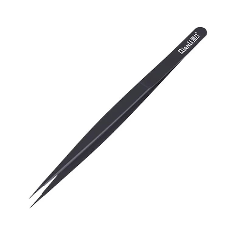 QIANLI INEEZY FX-03 Pinces de précision en acier inoxydable non magnétique poli à la main de 0,15 mm de type fin pour les fils de saut