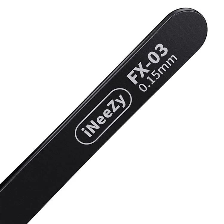 Qianli Ineezy FX-04 0,15mm de Largura Tipo de Precisão Não Magnética Polida de Largura Tweezers de Aço Inoxidável