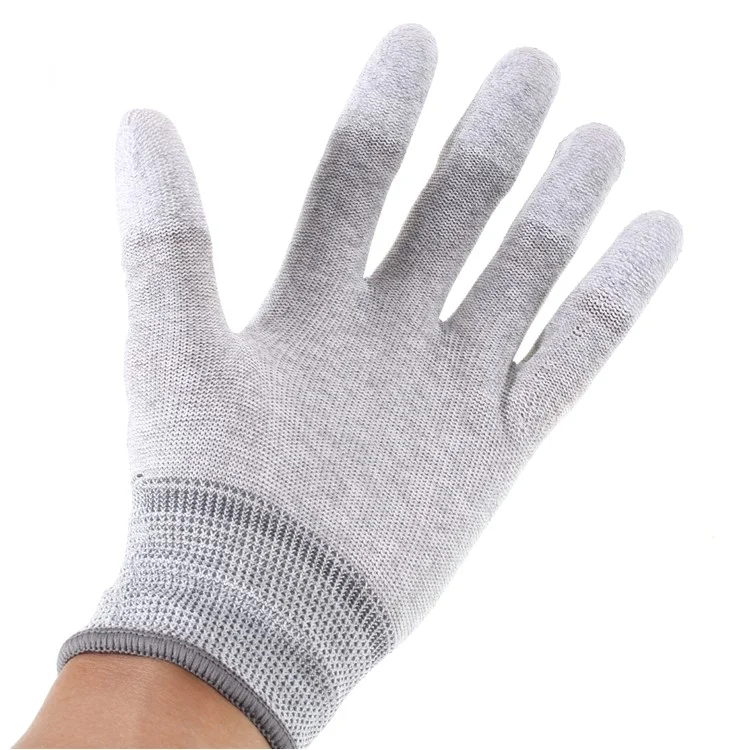 Top Fit pu Beschichtete Finger Anti-fingerabdruck Schnittschutzhandschuh Größe l.