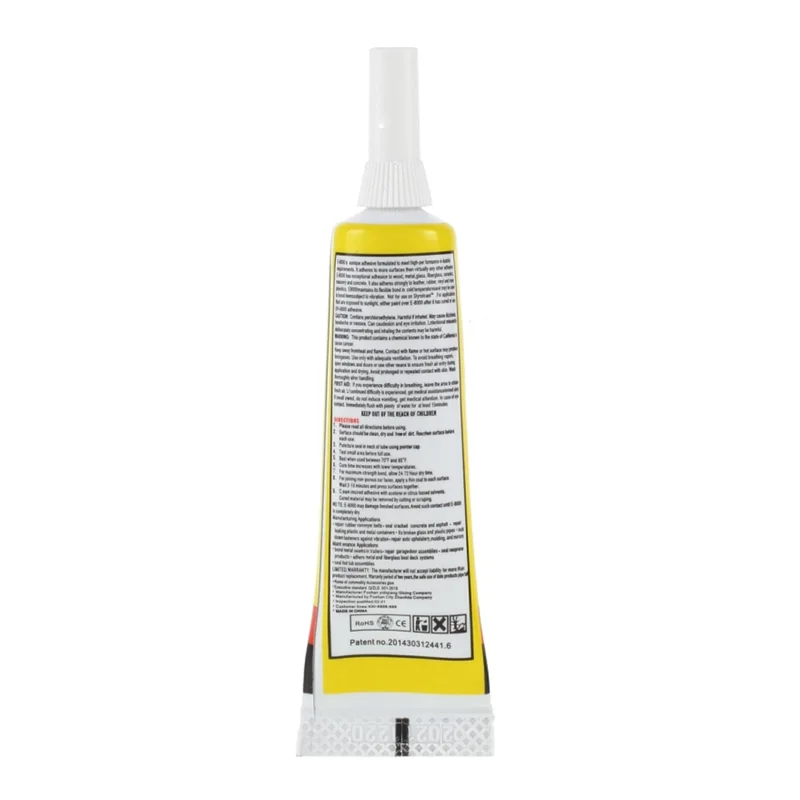 ZHANLIDA E8000 15ml Clear Adhesive Sealant Glue for DIY Diamond Clothes Shoes Phone Border Glue [MSDS Certification]