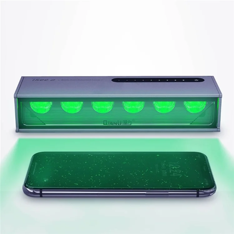 QIANLI iSee 2 Dust Detection Lamp for LCD Screen Dust Test Green UV Cure Lamp