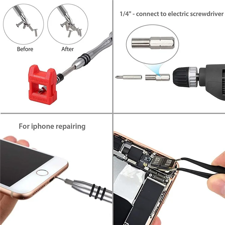 112-IN-1 Destornillador De Precisión Magnético Conjunto De Herramientas De Reparación De Teléfonos Móviles Kit De Dispositivo Electrónico Herramienta De Mano