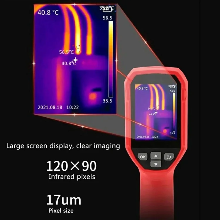 UNI-T UTi120S 2.4 inch TFT Digital Display Industrial Hand-Held Infrared Thermal Imager