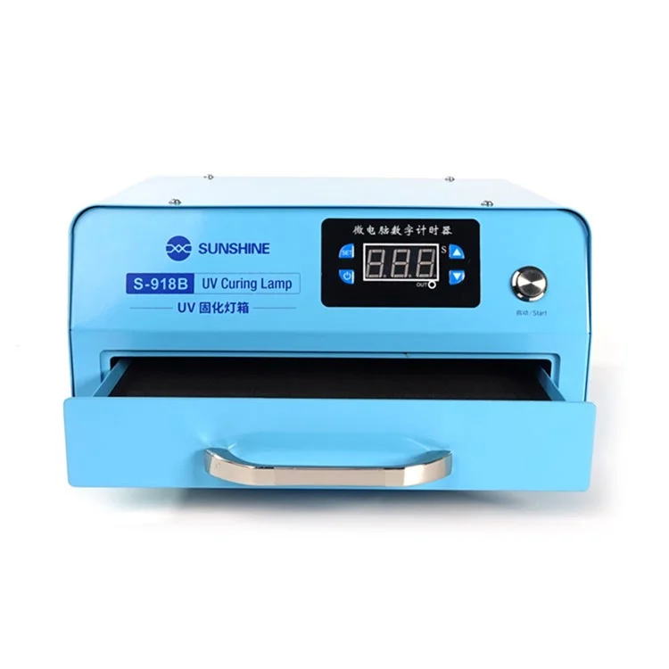 Sunshine S-918B Luce Ultravioletta Chiusa Schermo Curvo Coperchio Dello Schermo Di Colla Laminato OCA Strumento Di Riparazione Del Telefono Del Forno