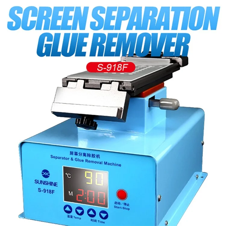 Sonnenschein S-918f Fünfte Generation 220V Lcd-bildschirmtrennung Kleber Remover 360 Rotierende Plattform-separator Magnetische Schnalle Lcd-reparaturmaschine