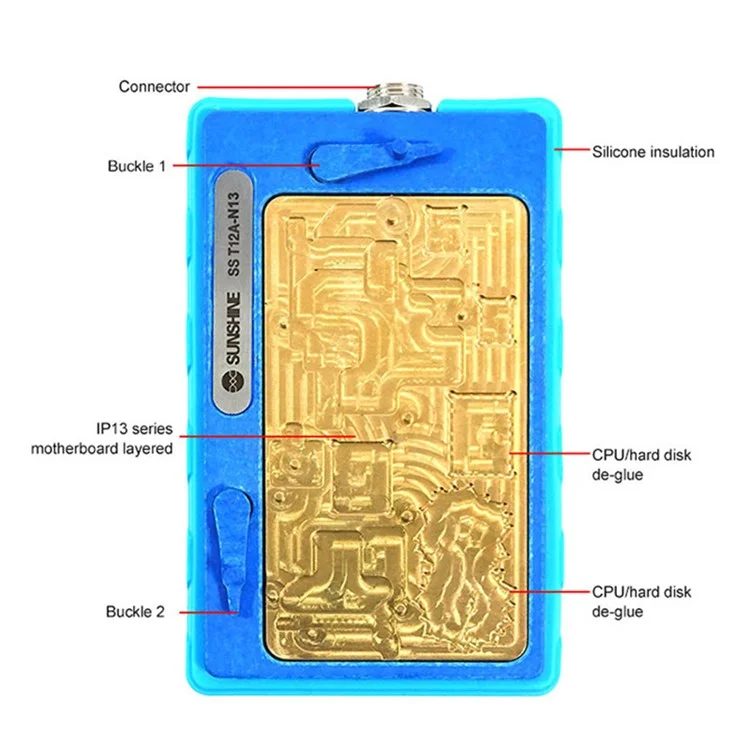 Sunshine T12A-N13 Station de Chauffage de Réparation de la Carte Mère Pour Iphone 13 / 13 mini / 13 Pro / 13 Pro Max