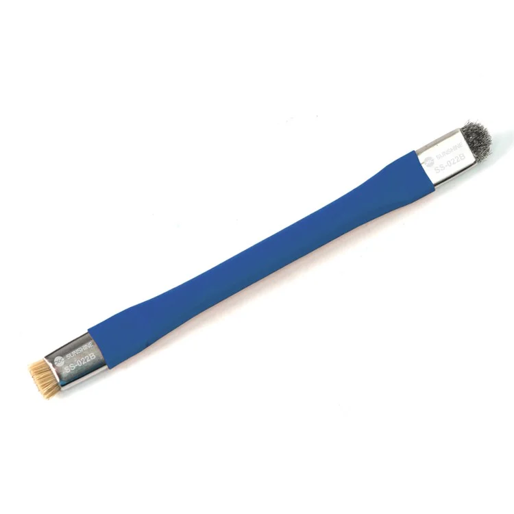 SUNSHINE SS-022B Brosse de Nettoyage à Double Tête Anti-Statique pour Carte Mère et Circuit Imprimé, Outil de Réparation pour Téléphone Portable