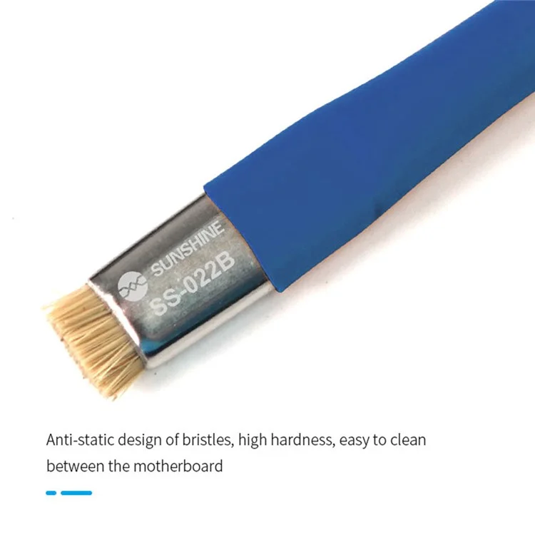 Sonnenschein SS-022B Doppelkopfbürste Antistatische Motherboard-pcb-reinigungs-pinsel-mobiltelefone Reparaturwerkzeug