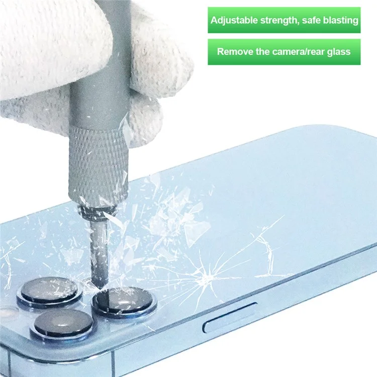 Cubierta trasera de cristal para teléfono móvil RELIFE RL-066A Pluma para disassemblaje Herramienta portátil mini para cubierta trasera de la cámara para carcasa trasera de smartphone