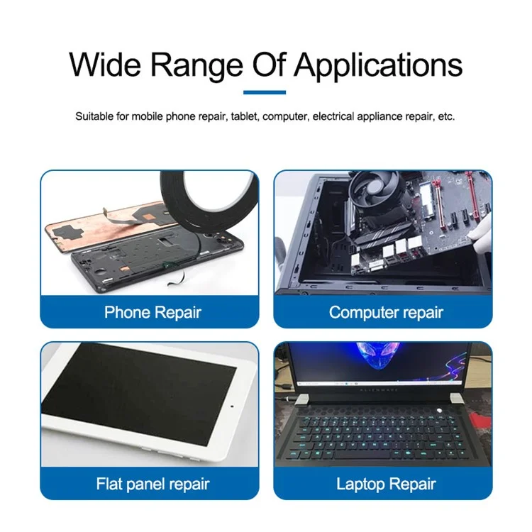 Sunshine 10 m Palticina Herramienta de Cinta Adhesiva de Doble Cara Herramienta Para la Pantalla Táctil de la Pantalla Táctil Del Teléfono Celular LCD LCD - 2 mm