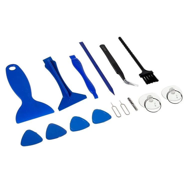 JF-8182 21-en-1 Kit d'outils de réparation professionnelle Pry Tool Portable Precision Screwdriver pour pièces de rechange iPhone 13 6.1 pouces Batterie Adhésif Ruban Autocollant + Plaque centrale Cadre Adhésif imperméable Autocollant