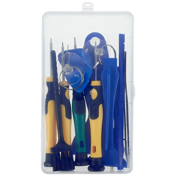 JF-8182 21-en-1 Kit d'outils de réparation professionnelle Pry Tool Portable Precision Screwdriver pour pièces de rechange iPhone 13 6.1 pouces Batterie Adhésif Ruban Autocollant + Plaque centrale Cadre Adhésif imperméable Autocollant