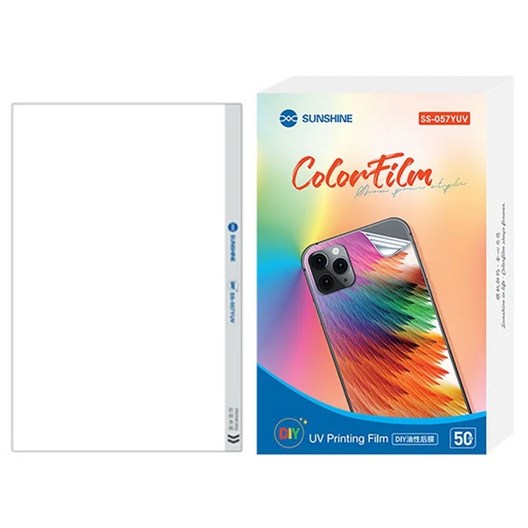 Sunshine SS-057YUV 50pcs/pack Flexible Ofiliness Protective Película Con Personalización ov Oily Para Máquina de Corte SS-890