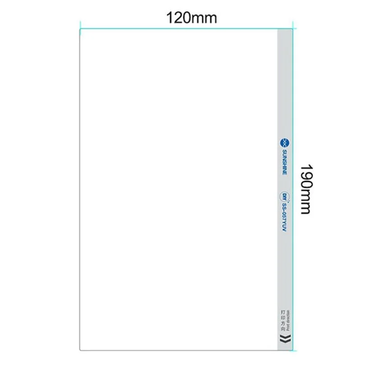 Sunshine SS-057YUV 50pcs/pack Flexible Ofiliness Protective Película Con Personalización ov Oily Para Máquina de Corte SS-890
