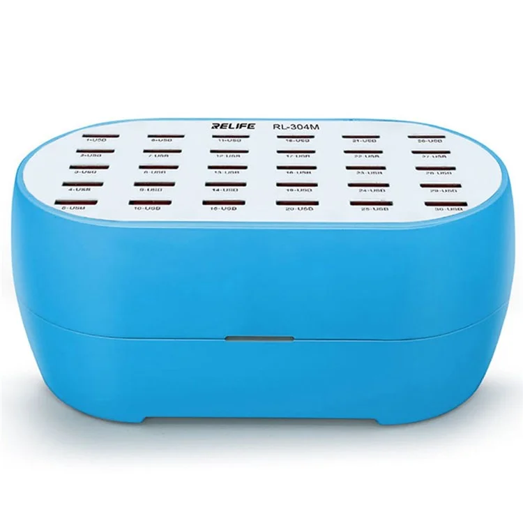 RELIFE RL-304M 160W 30 Puertos USB Cargo de Carga Teléfono Tableta Humidificador Power Station - Enchufe de Ee. Uu.