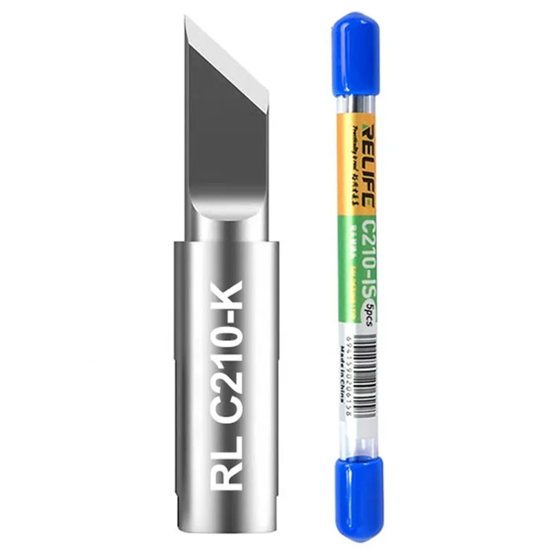 RELIFE RL-C210 Series Soldering Iron Tips Welding Head Replacement - RL-C210-K