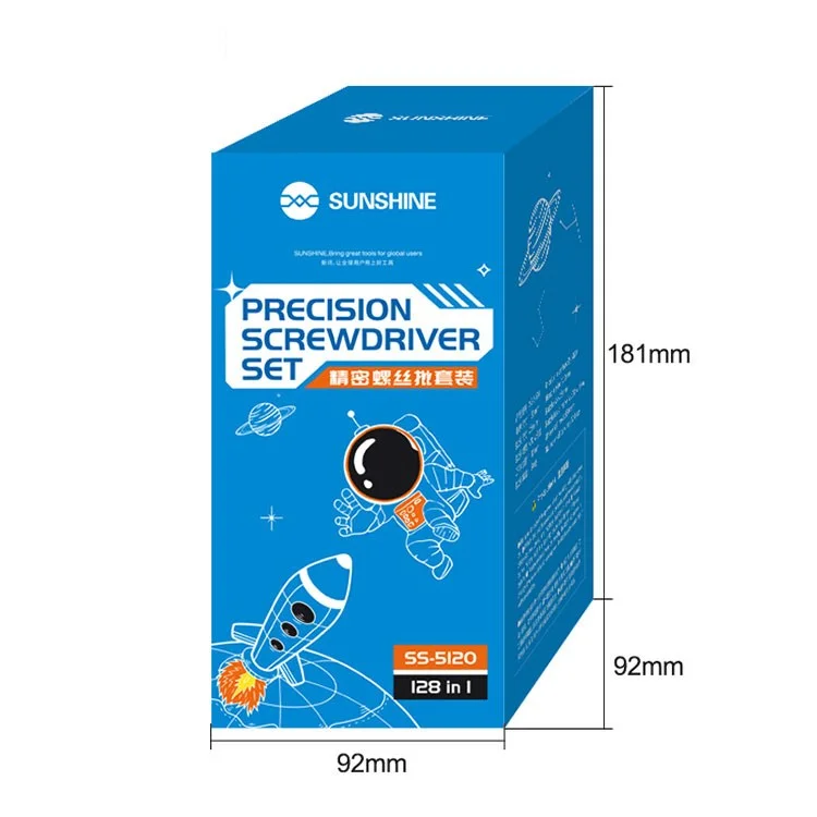 Sunshine SS-5120 128 In 1 Imposta Del Cacciavite Di Precisione Set 120pcs In Acciaio In Lega Per Il Cellulare Usa Strumenti Di Riparazione