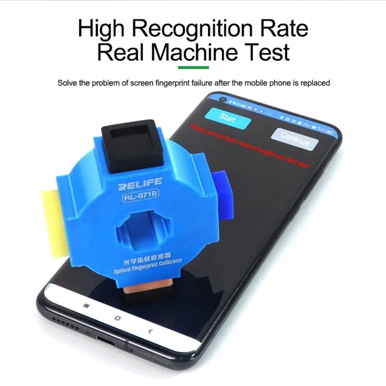 RELIFE RL-071B 4-in-1 optischer Fingerabdruckkalibrierungsgerät Telefon-Kalibrierungs-Korrektur-Reparaturwerkzeug