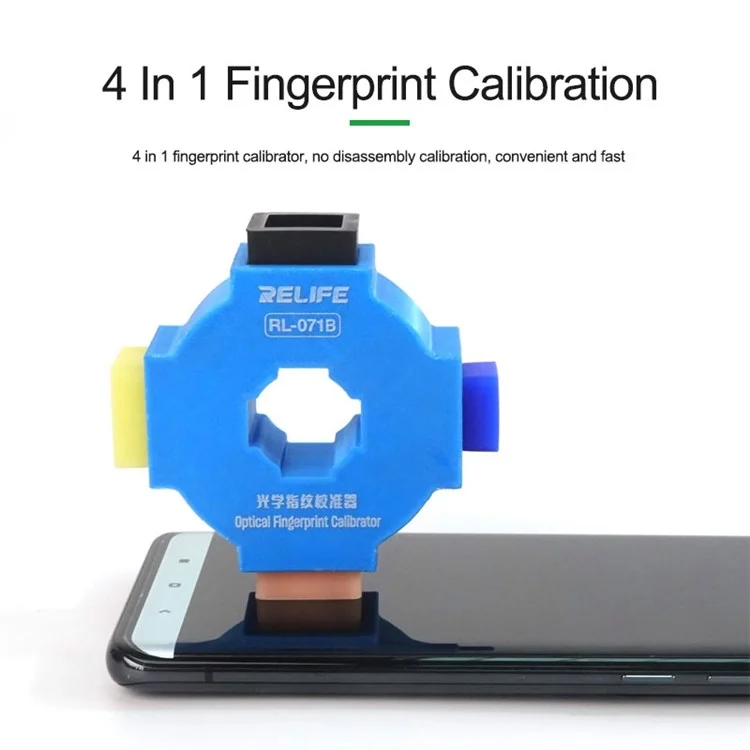 RELIFE RL-071B 4-in-1 optischer Fingerabdruckkalibrierungsgerät Telefon-Kalibrierungs-Korrektur-Reparaturwerkzeug