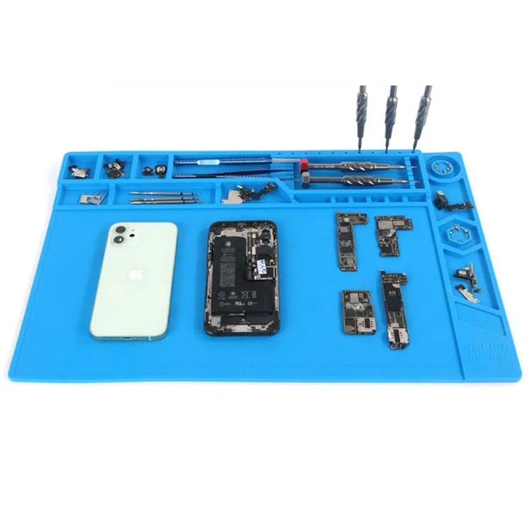 RELIFE RL-160A Silicone de Isolamento Solda Tapete Resistente ao Calor Pad para Reparo de PCB de Telefone