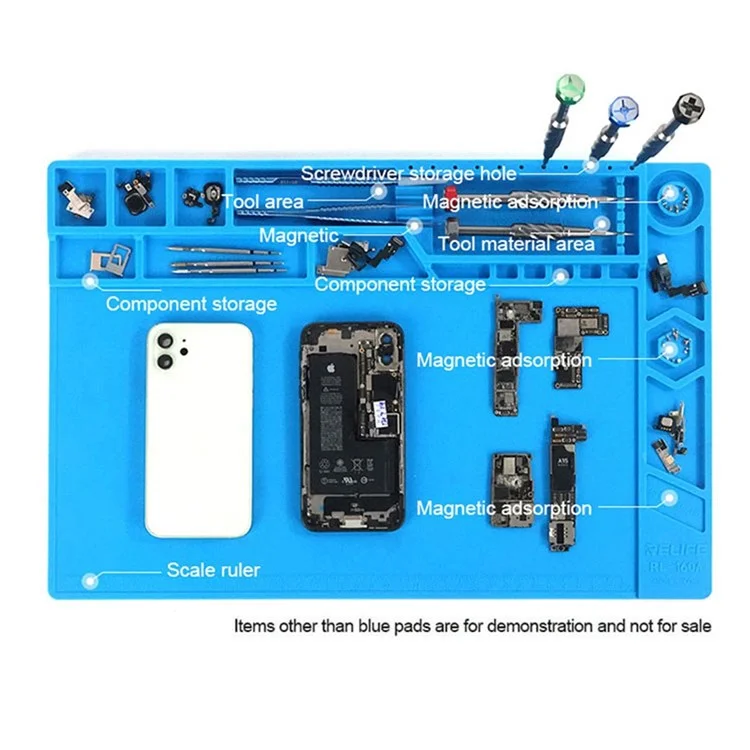 RELIFE RL-160A Silicone de Isolamento Solda Tapete Resistente ao Calor Pad para Reparo de PCB de Telefone